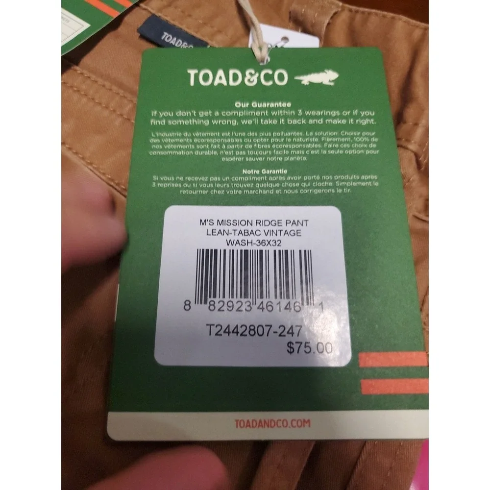 Toad&Co new tags